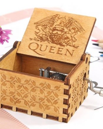 Queen Wooden Music Box