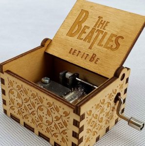 The Beatles - Let it be - Wooden Music Box - Wood Color