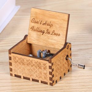 Can't help falling in love - wooden music box