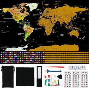 Scratch off World Map